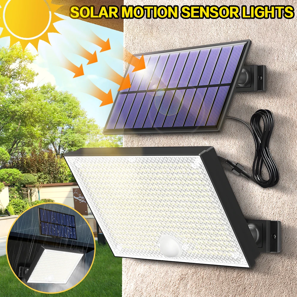 106/400 LED Solar Motion Sensor Floodlight, Outdoor Security Light with 16.4ft Cable, IP65 Waterproof for Garden Yard Driveway
106/400 LED Solar Motion Sensor Floodlight, Outdoor Security Light with 16.4ft Cable, IP65 Waterproof for Garden Yard Driveway