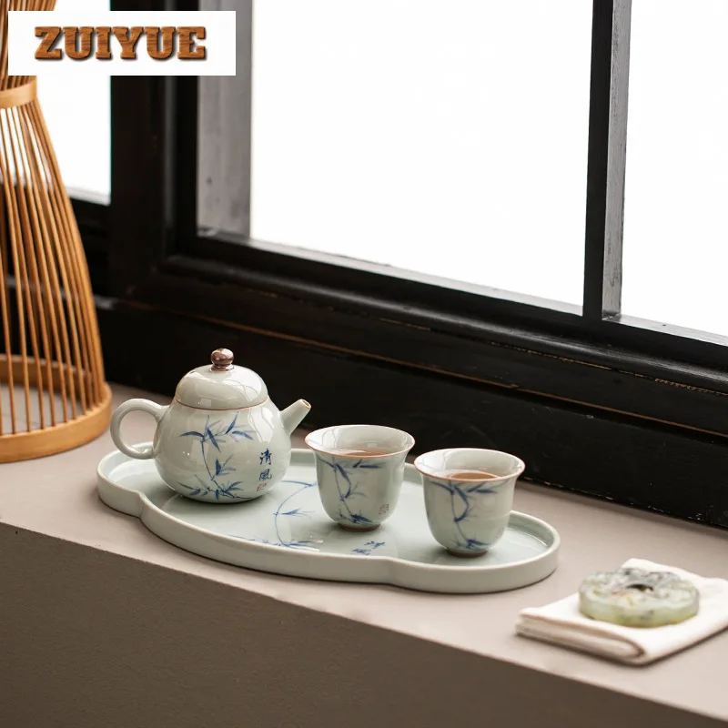 Hand Painted Landscape Ceramic Complete Set Dry Brewing Table Ceremony Set 1 Pot 2 Cup Set Teaware Accessories Gift
Hand Painted Landscape Ceramic Complete Set Dry Brewing Table Ceremony Set 1 Pot 2 Cup Set Teaware Accessories Gift
