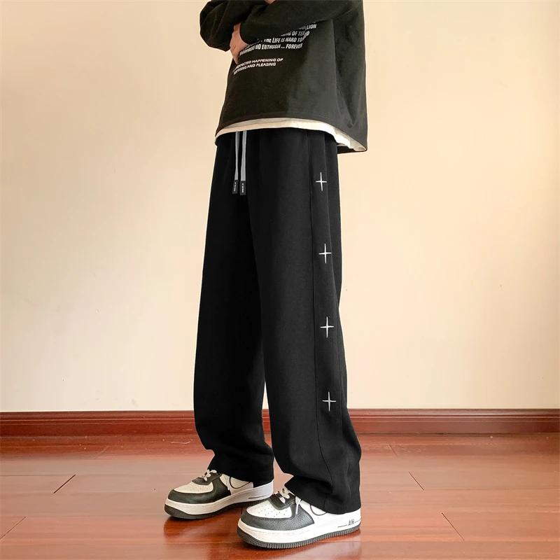 New in Straight Trousers Jogger Man Pants Slacks Luxury Men's Trousers Wide Leg Pants Baggy Sweatpants High Quality Brands
New in Straight Trousers Jogger Man Pants Slacks Luxury Men's Trousers Wide Leg Pants Baggy Sweatpants High Quality Brands