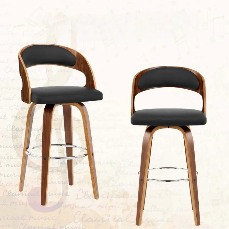 Bar Stools Set of 2 - Swivel Bar Height Stools with Low Back Wood Bar Chairs with Soft Cushion Seat 24.6-Inch Seat Height
Bar Stools Set of 2 - Swivel Bar Height Stools with Low Back Wood Bar Chairs with Soft Cushion Seat 24.6-Inch Seat Height
