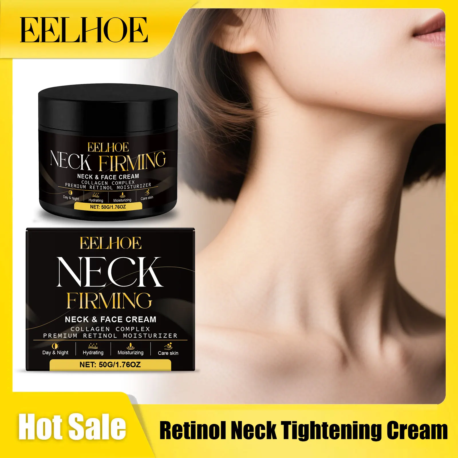 Eelhoe Retinol Neck Tightening Cream Lifting Firming Remove Fine Lines Anti A-ging Nourishs Smoothing Neck Moisturizing Creams
Eelhoe Retinol Neck Tightening Cream Lifting Firming Remove Fine Lines Anti A-ging Nourishs Smoothing Neck Moisturizing Creams