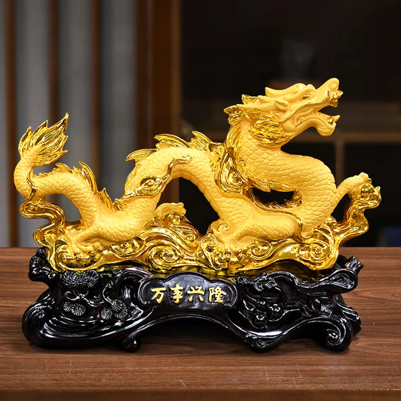 Chinese Auspicious Dragon Ornaments Lucky Loong Statue Decoration Sculpture Crafts Artwork, Home Office Desktop Decor Gift
Chinese Auspicious Dragon Ornaments Lucky Loong Statue Decoration Sculpture Crafts Artwork, Home Office Desktop Decor Gift 
