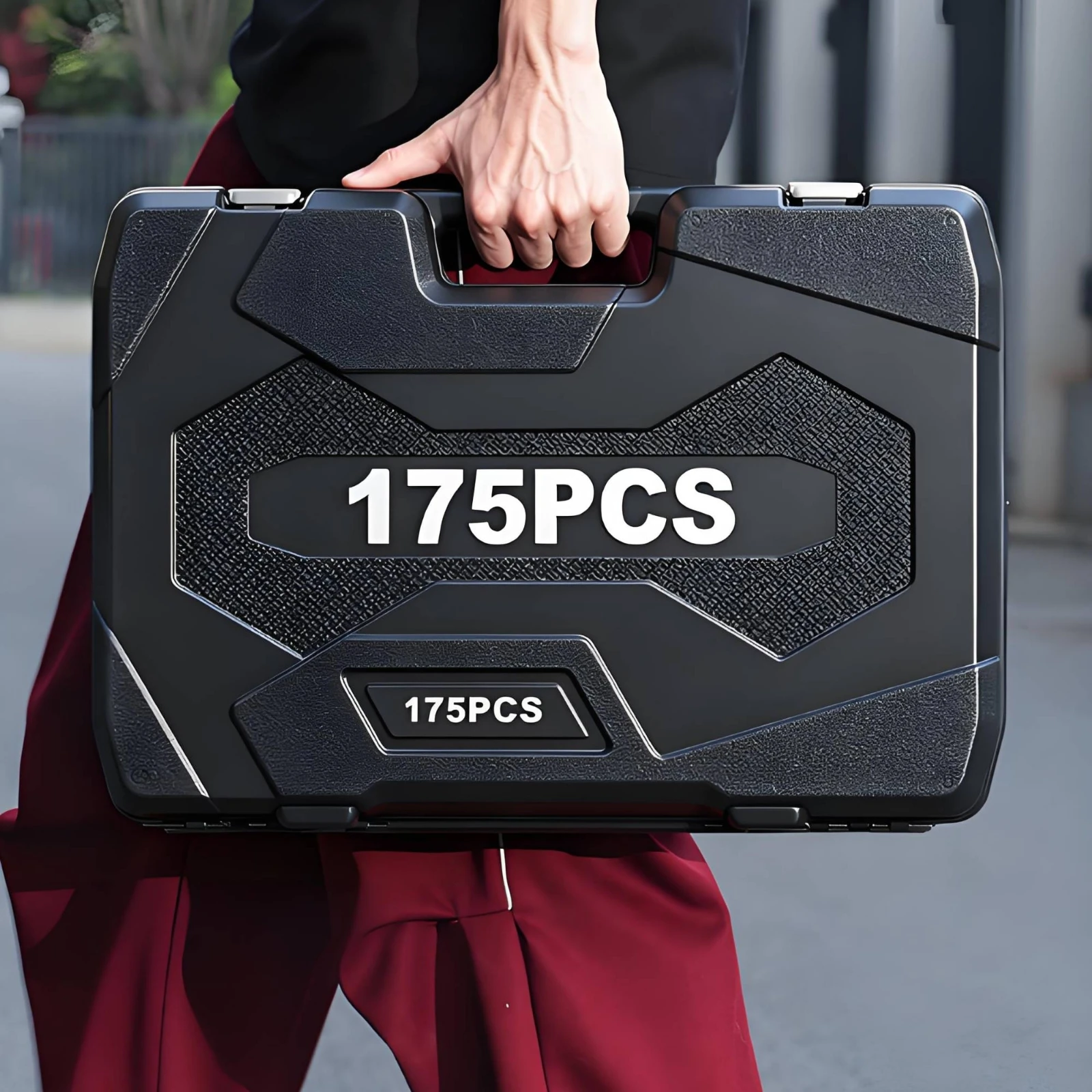 175 Pieces Auto Repair Tool Set Built-in Handle Mechanic Hand Tool Kit Socket Wrench Set Chrome Finish Automotive Tools Portable
175 Pieces Auto Repair Tool Set Built-in Handle Mechanic Hand Tool Kit Socket Wrench Set Chrome Finish Automotive Tools Portable