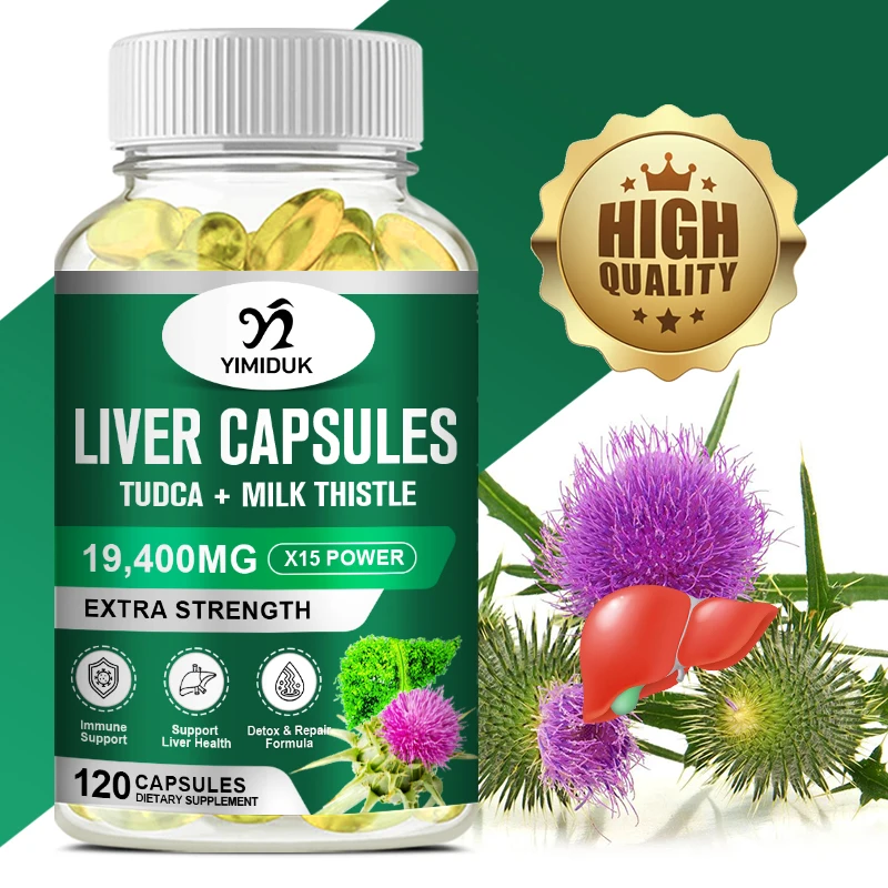 Milk Thistle Liver Capsules -Detoxification & Cleansing,Promote Digestion, Weight management, Clear Away Heat and Detoxify
Milk Thistle Liver Capsules -Detoxification & Cleansing,Promote Digestion, Weight management, Clear Away Heat and Detoxify