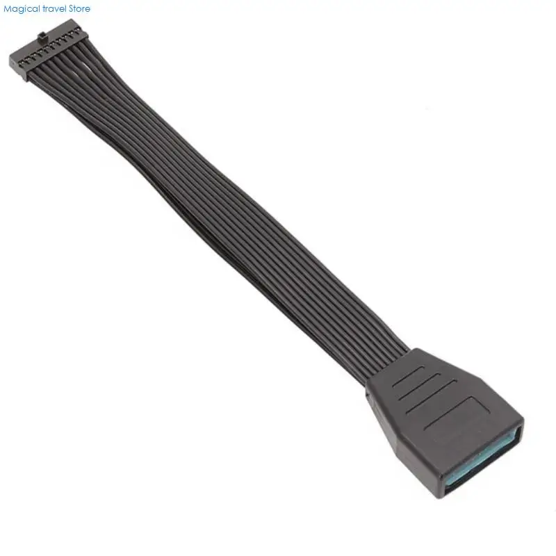 Small Mini USB3.0 19/20 Pin Internal Extension Header Adapter Cable Black Flat Wire Cable for Motherboards N2UB
Small Mini USB3.0 19/20 Pin Internal Extension Header Adapter Cable Black Flat Wire Cable for Motherboards N2UB