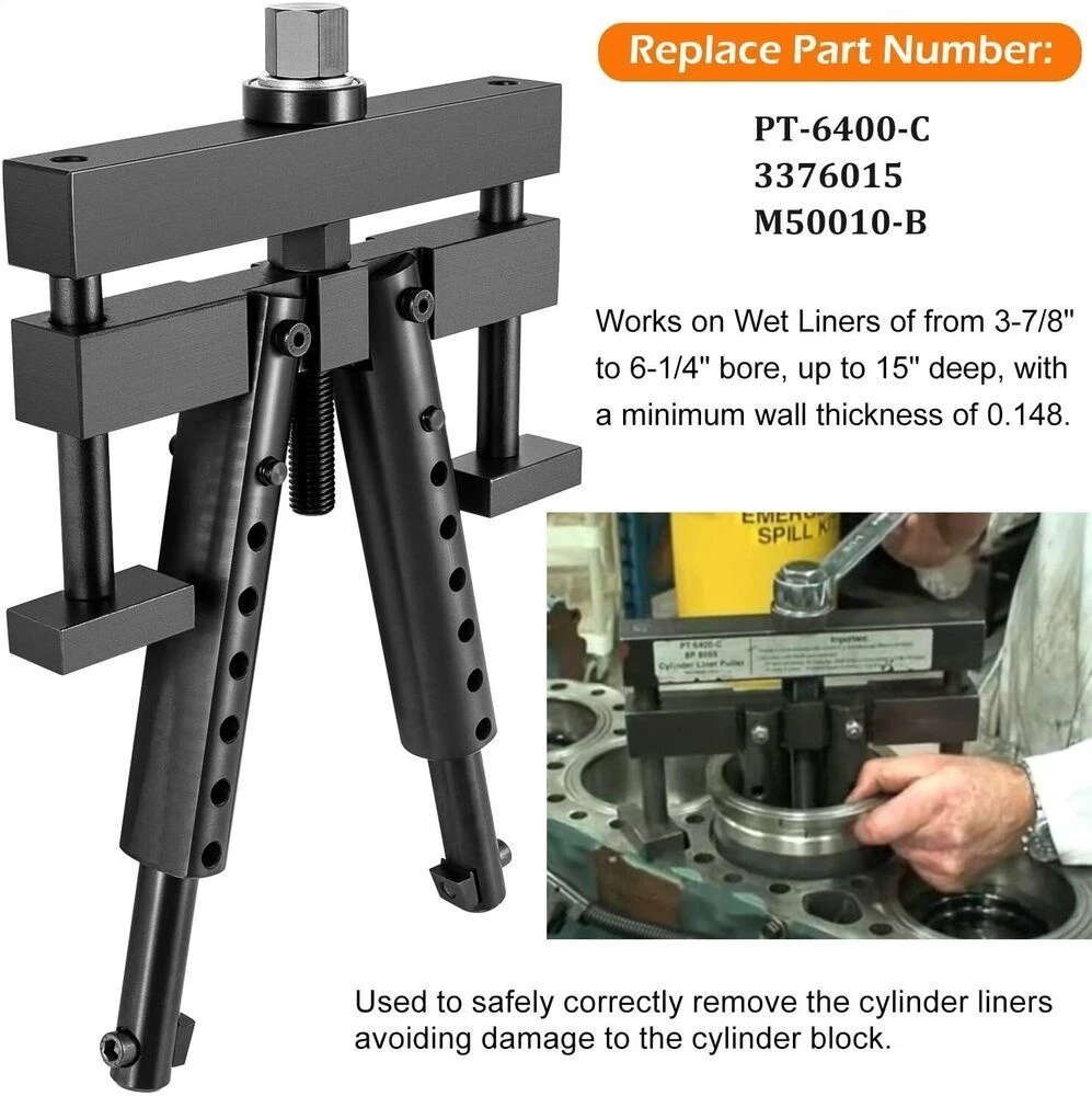 PT-6400C Diesel Cylinder Liner Puller Removal Repair Tools for Caterpillar/Cummins/Volvo Mack 
PT-6400C Diesel Cylinder Liner Puller Removal Repair Tools for Caterpillar/Cummins/Volvo Mack