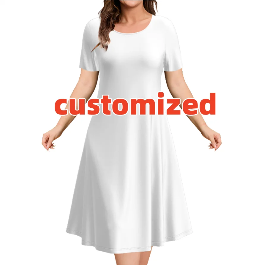 2023 Simple Pattern Print Women's Dress Fashion Casual Maxi Loose Round Neck Short Sleeve Robe High Waist Elegant Skirts Girls
2023 Simple Pattern Print Women's Dress Fashion Casual Maxi Loose Round Neck Short Sleeve Robe High Waist Elegant Skirts Girls