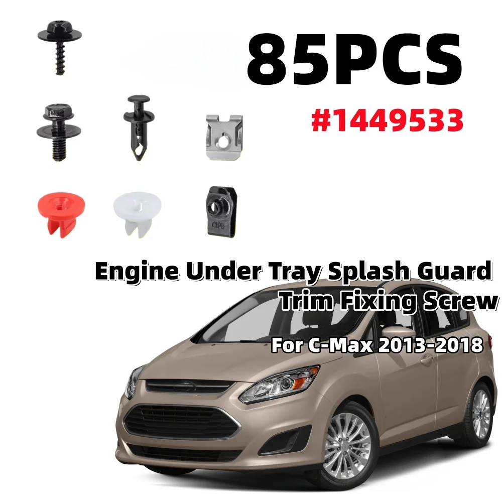 85Pcs Car Engine Under Tray Splash Guard Trim Fixing Screw With Washer Interior Fastener Clip Accessories 1449533 For Ford C-Max
85Pcs Car Engine Under Tray Splash Guard Trim Fixing Screw With Washer Interior Fastener Clip Accessories 1449533 For Ford C-Max