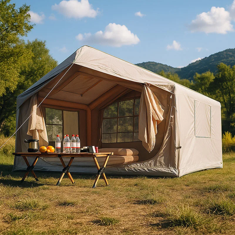 Лидер продаж, роскошная портативная ветрозащитная и водонепроницаемая надувная палатка из ткани Оксфорд из ПВХ для походов на открытом воздухе, распродажа
Лидер продаж, роскошная портативная ветрозащитная и водонепроницаемая надувная палатка из ткани Оксфорд из ПВХ для походов на открытом воздухе, распродажа