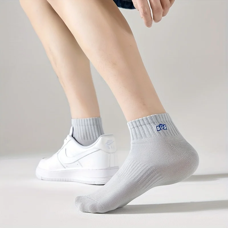 Mens Low-Cut Solid Ankle Socks 5 Pairs Lightweight Summer Socks Suitable For Sports Casual And Loafers
Mens Low-Cut Solid Ankle Socks 5 Pairs Lightweight Summer Socks Suitable For Sports Casual And Loafers