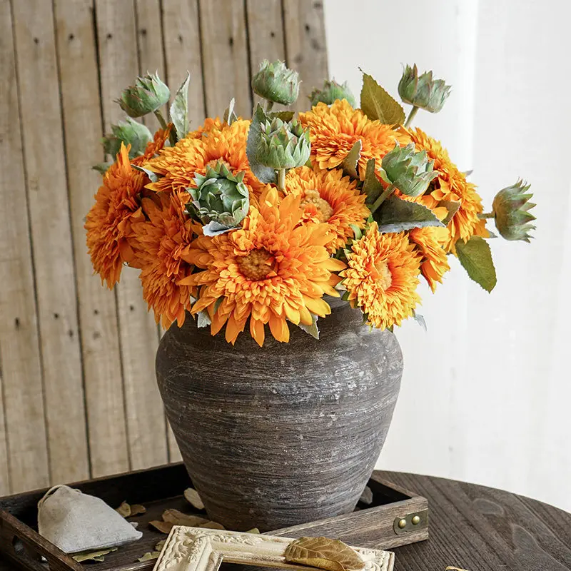 Sunflower Simulation Bouquet Living Room Dining Table Fake Flower Decoration Floral Arrangement Imitation Dried Flower Decor
Sunflower Simulation Bouquet Living Room Dining Table Fake Flower Decoration Floral Arrangement Imitation Dried Flower Decor
