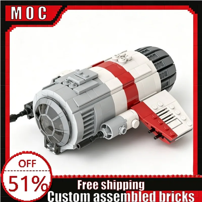 484 PCS MOC Future Style Interstellar Combat Spaceship Model Blocks DIY Assembly Educational Toy Creative Birthday Display Gifts
484 PCS MOC Future Style Interstellar Combat Spaceship Model Blocks DIY Assembly Educational Toy Creative Birthday Display Gifts