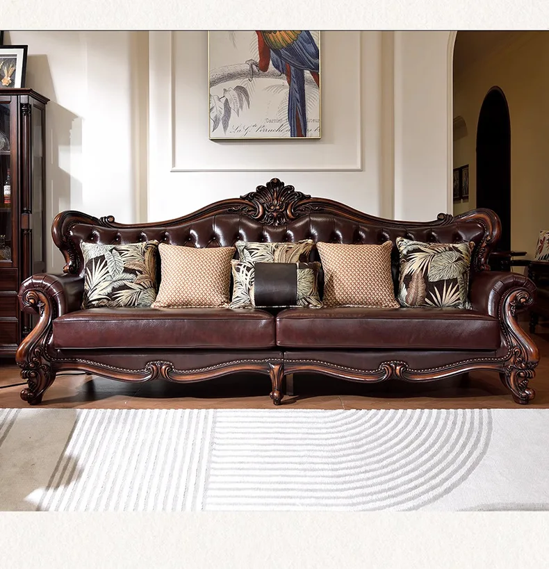 DSA black walnut sofa retro first-layer cowhide multi-person sofa home living room full solid wood straight-row sofa
DSA black walnut sofa retro first-layer cowhide multi-person sofa home living room full solid wood straight-row sofa