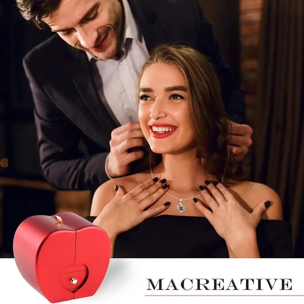 NEW Romantic I Love You Necklace Unique Thanks Rose Flower Jewelry Apple Shape Jewelry Gift Box Valentine's Day
NEW Romantic I Love You Necklace Unique Thanks Rose Flower Jewelry Apple Shape Jewelry Gift Box Valentine's Day