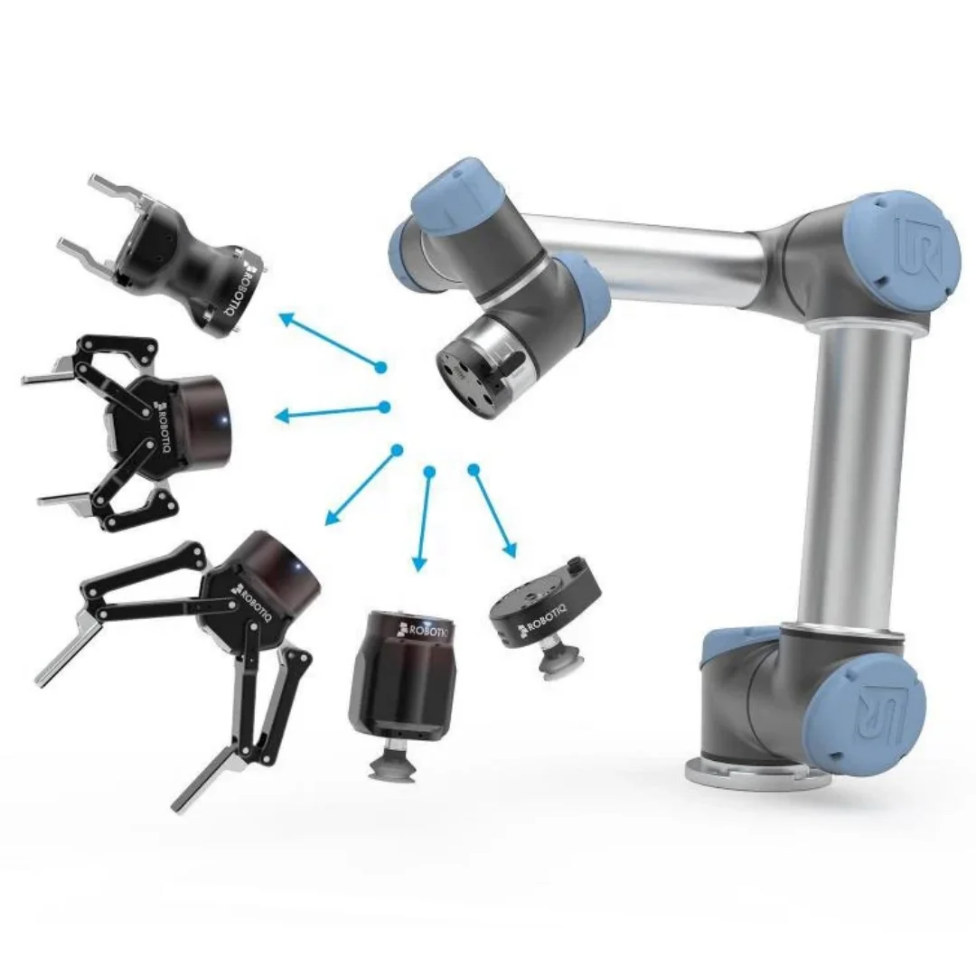 6 Axis 5kg Payload Collaborative Picking and Placing UR Robot with RobotiQ Manufacturer Produced Robotic Gripper for UR robot
6 Axis 5kg Payload Collaborative Picking and Placing UR Robot with RobotiQ Manufacturer Produced Robotic Gripper for UR robot