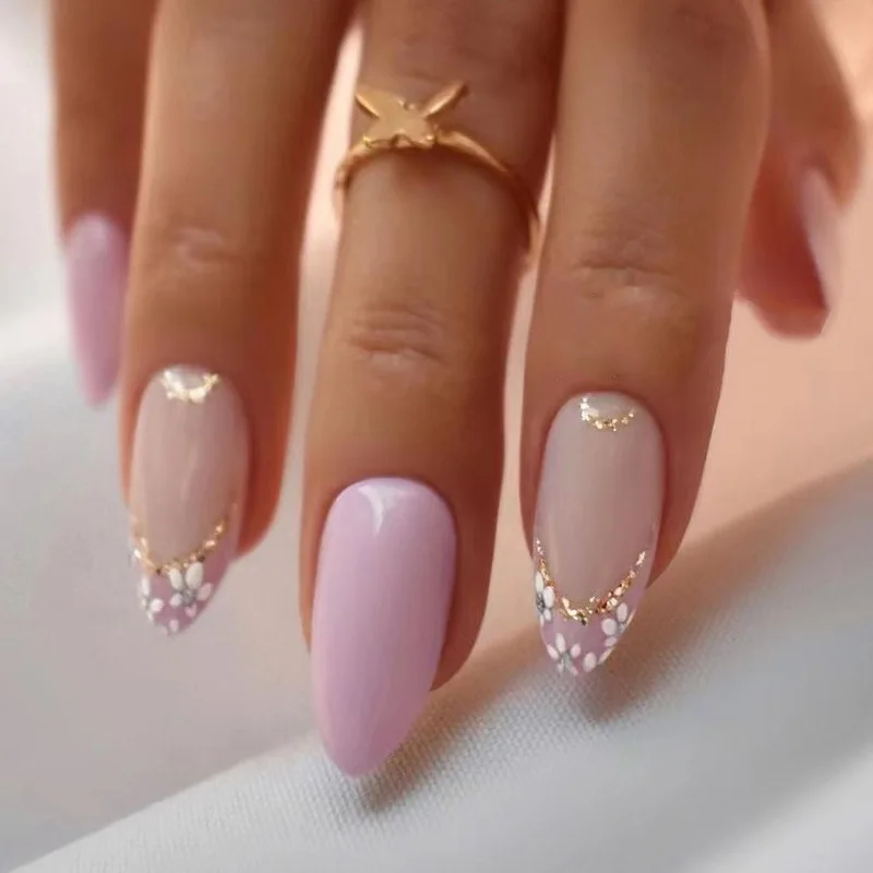 24pcs Almond Purple False Nails White Flower Design Fake Nails Art Full Coverage Waterproof Removable Faux Press on Nails
24pcs Almond Purple False Nails White Flower Design Fake Nails Art Full Coverage Waterproof Removable Faux Press on Nails
