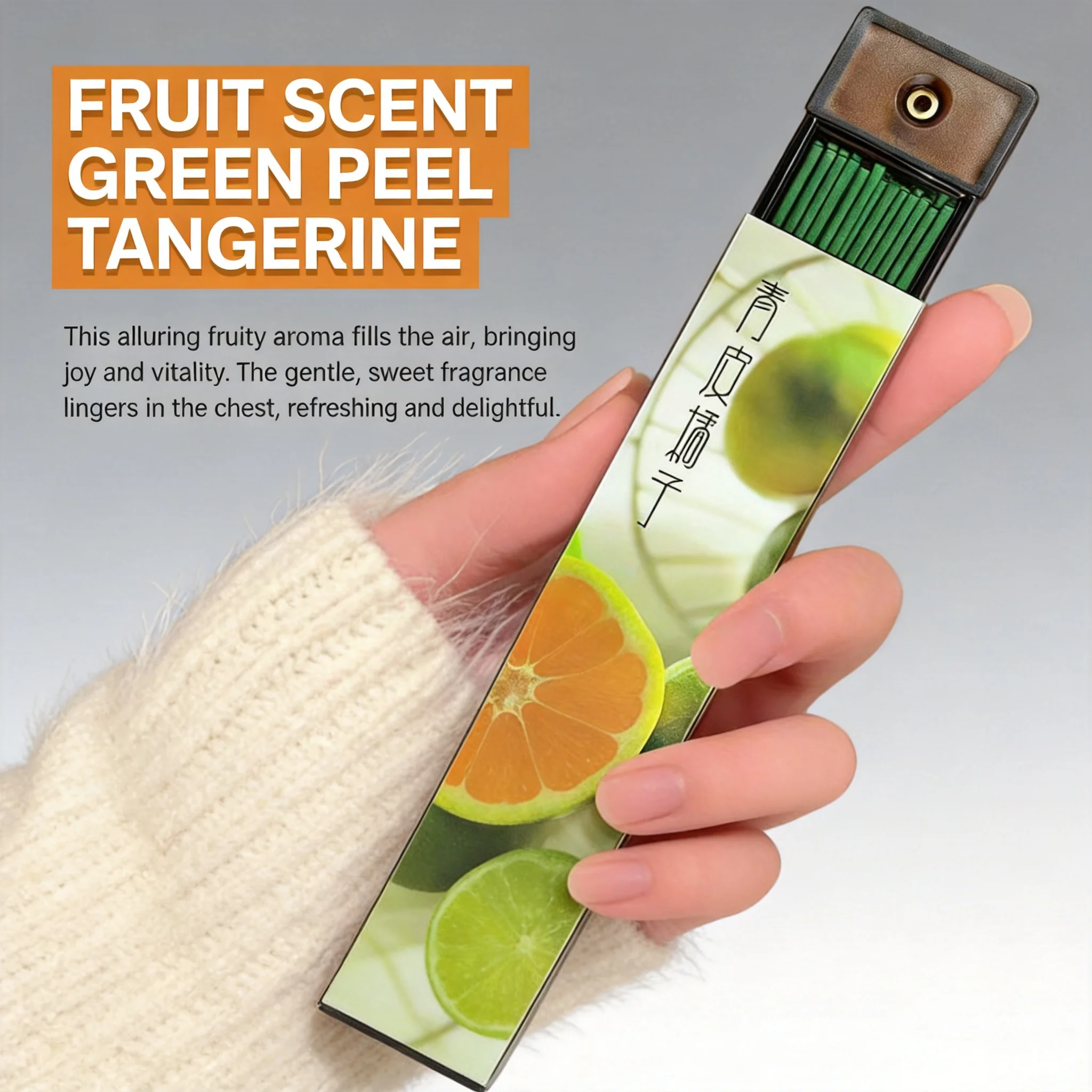 Chinese Style Portable Pocket Incense Sticks With Built In Holder Fruity Floral Tea Coffee Scents Long Lasting Aroma For Home
Chinese Style Portable Pocket Incense Sticks With Built In Holder Fruity Floral Tea Coffee Scents Long Lasting Aroma For Home