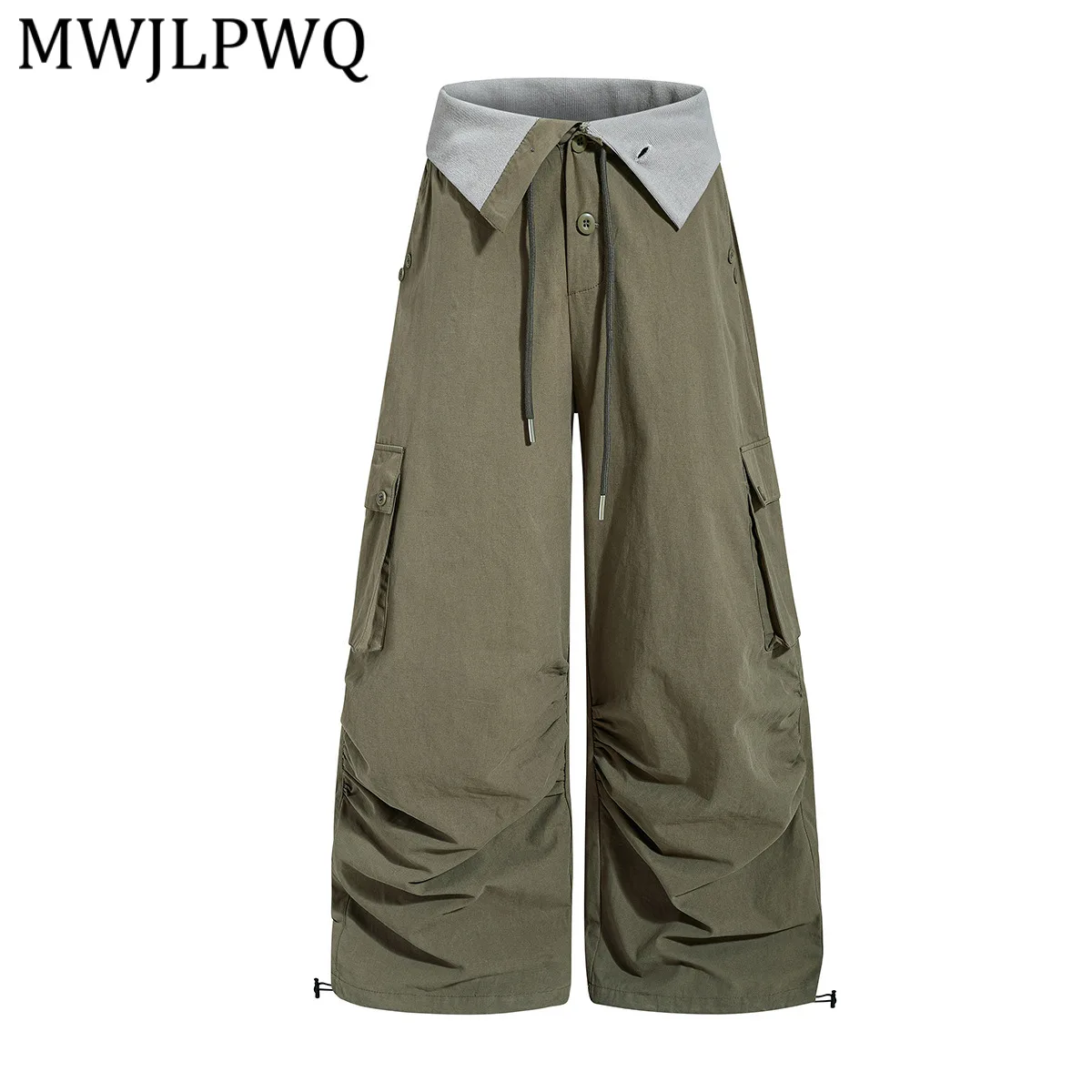 MWJLPWQ American Retro Faux Two-Piece Design Work Paratrooper Vintage Trendy Scythe Pants Loose Wide-Leg Casual Trousers 6672
MWJLPWQ American Retro Faux Two-Piece Design Work Paratrooper Vintage Trendy Scythe Pants Loose Wide-Leg Casual Trousers 6672