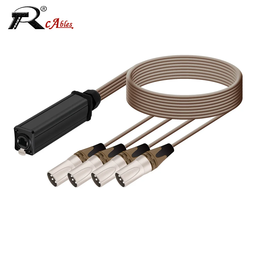 RJ45 Cat6 Female Socket with Shielded to 4 Channel 3Pin XLR Male Multi Network Receiver Breakout Audio Extension Cord
RJ45 Cat6 Female Socket with Shielded to 4 Channel 3Pin XLR Male Multi Network Receiver Breakout Audio Extension Cord