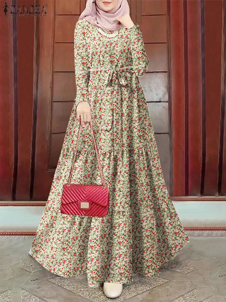 2025 ZANZEA Ditsy Floral Muslim Abaya Robes Casual Long Sleeve Tie-Waist Elegant Maxi Dress Women Islamic Tiered A-line Vestidos
2025 ZANZEA Ditsy Floral Muslim Abaya Robes Casual Long Sleeve Tie-Waist Elegant Maxi Dress Women Islamic Tiered A-line Vestidos
