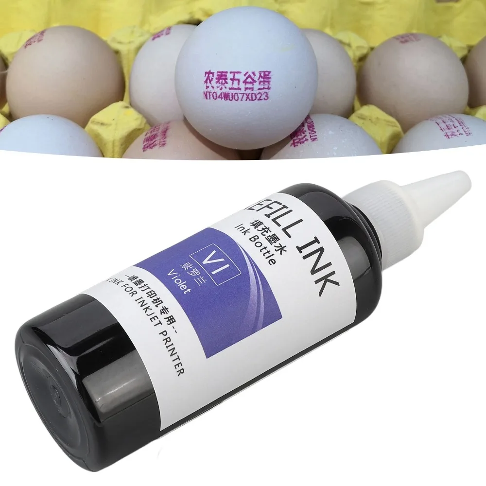 Red/Violet Stamp Refill Ink 100ml Quick Drying Egg Dater Ink High Adhesion High Purity Self Inking Stamp Ink Food Industry
Red/Violet Stamp Refill Ink 100ml Quick Drying Egg Dater Ink High Adhesion High Purity Self Inking Stamp Ink Food Industry