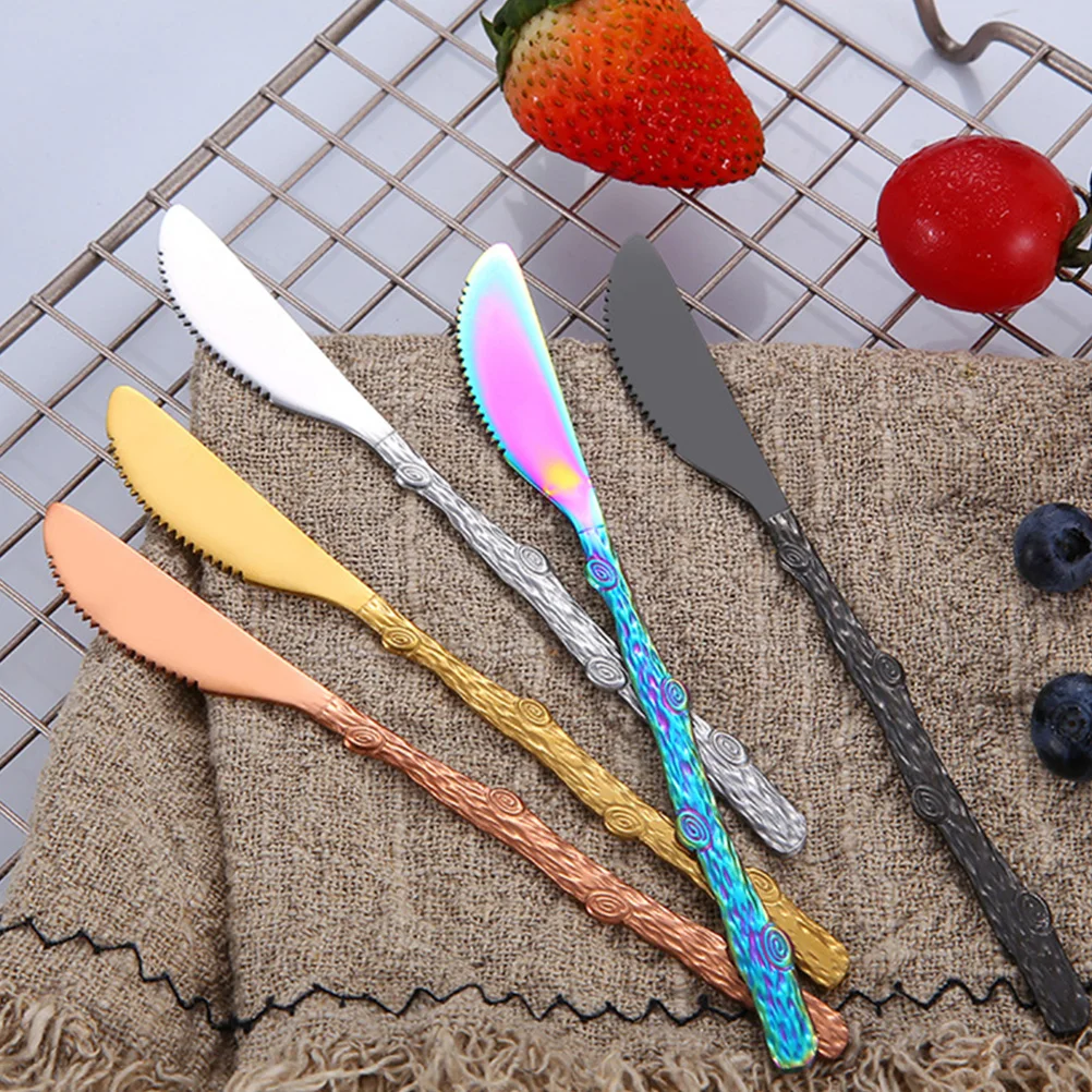 6 Pcs Fruit Forks Stainless Steel Dessert Knives Food Picks Two Prong Toothpicks Kitchen Gadgets Easy Clean Anti Rust Suitable
6 Pcs Fruit Forks Stainless Steel Dessert Knives Food Picks Two Prong Toothpicks Kitchen Gadgets Easy Clean Anti Rust Suitable