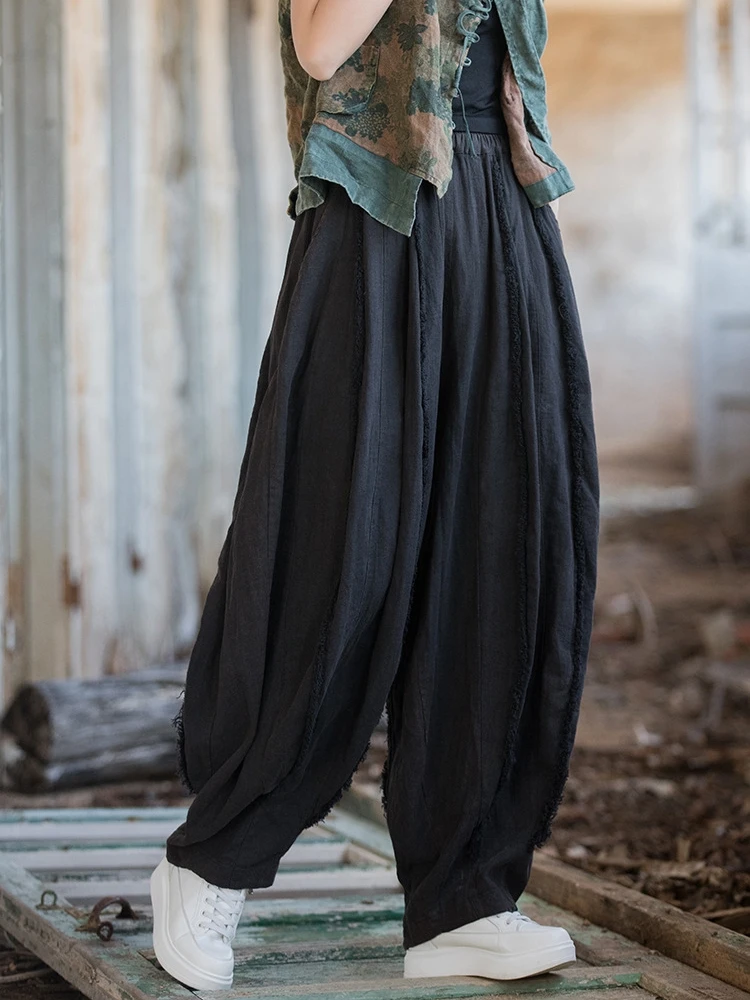 Old Fashioned Casual Pumpkin Pants Women's New Style 32 Pieces Splicing Cotton Linen Nine Points Pants Summer Fashion
Old Fashioned Casual Pumpkin Pants Women's New Style 32 Pieces Splicing Cotton Linen Nine Points Pants Summer Fashion
