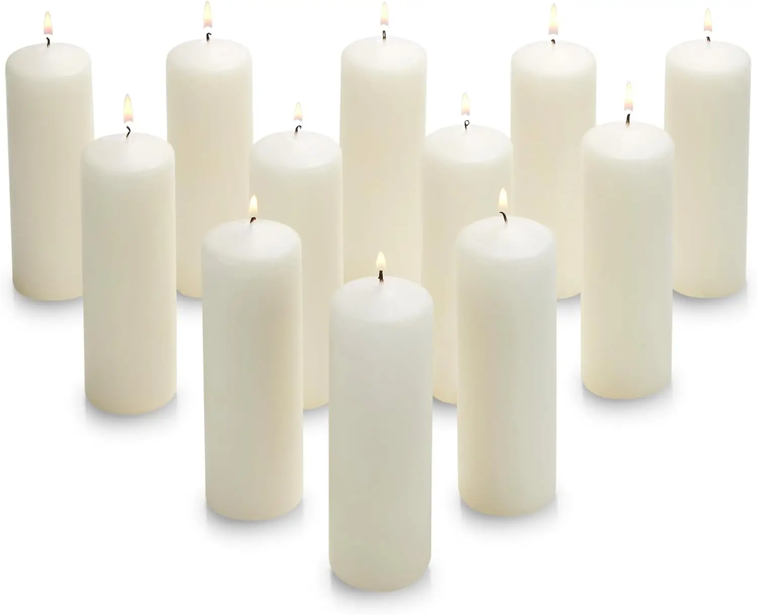 Unscented Pillar Candles Set of 12 – 38-Hour Dripless Smokeless Dinner Candles for Weddings, Parties
Unscented Pillar Candles Set of 12 – 38-Hour Dripless Smokeless Dinner Candles for Weddings, Parties
