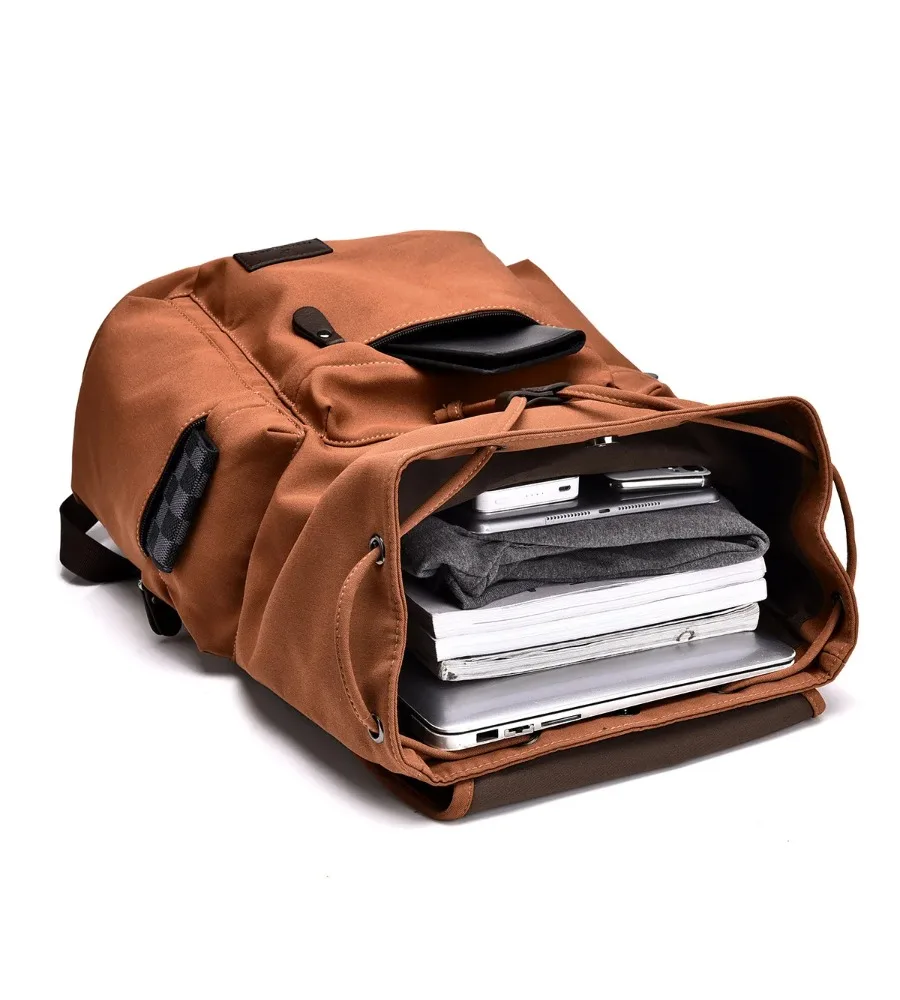 Solid color canvas backpack for men with simple design large capacity for students business commutes and laptop storage
Solid color canvas backpack for men with simple design large capacity for students business commutes and laptop storage