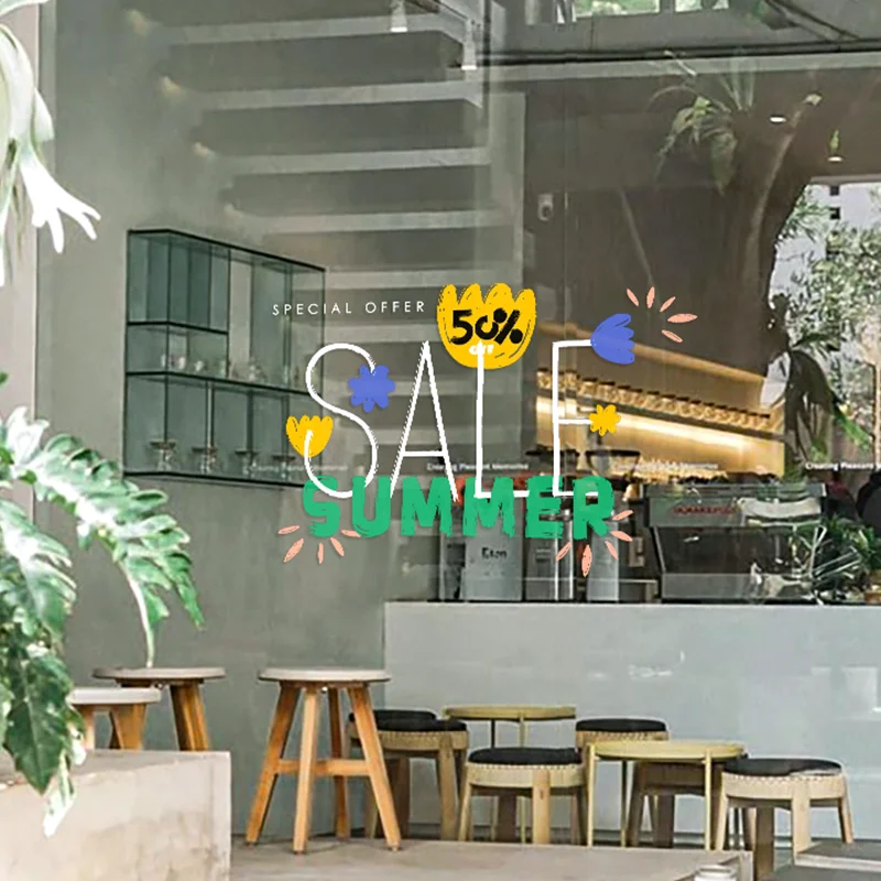 QiAds Custom Spring Cream Wind Shop Atmosphere Decor SALE Season Discount Restaurant florist window static stickers customizable
QiAds Custom Spring Cream Wind Shop Atmosphere Decor SALE Season Discount Restaurant florist window static stickers customizable