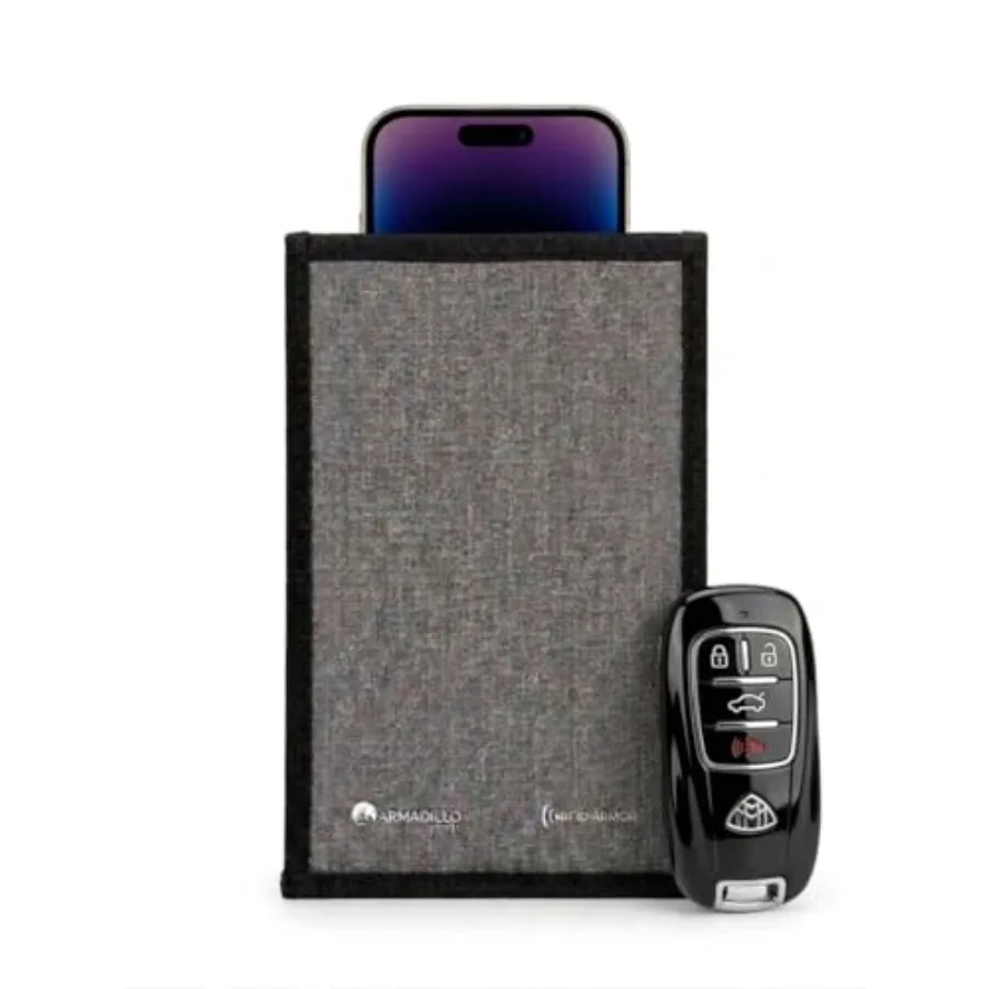 Faraday Pouch for Phone and Car Keys - Signal Blocking Bag RFID Signal Blocker - Key Fob Protector Anti-Tracking Anti-Theft Pro
Faraday Pouch for Phone and Car Keys - Signal Blocking Bag RFID Signal Blocker - Key Fob Protector Anti-Tracking Anti-Theft Pro