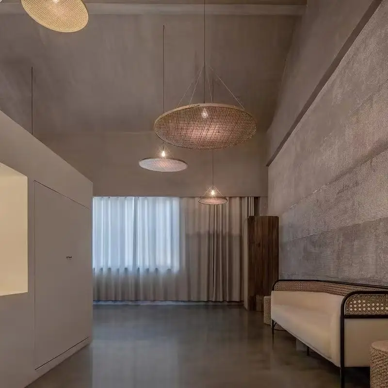 Ltalian Vintage Stylish Bamboo Wicker Big Disk Pendant Lights Art Hand-Knitted Lamps for Living Room Home Decoration Chandeliers
Ltalian Vintage Stylish Bamboo Wicker Big Disk Pendant Lights Art Hand-Knitted Lamps for Living Room Home Decoration Chandeliers