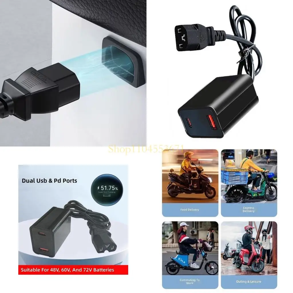 Best Seller Multiple Device USB C Charging Hubs USB Charger for 30V-90V Electric Motorcycles Featuring Quick Charging Technology
Best Seller Multiple Device USB C Charging Hubs USB Charger for 30V-90V Electric Motorcycles Featuring Quick Charging Technology