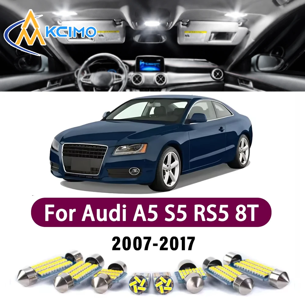 KCIMO New Canbus Number Plate Bulb For Audi A5 S5 RS5 8T 2007-2017 Premium Reading Mirror Bright Interior Error-Free LED Lights
KCIMO New Canbus Number Plate Bulb For Audi A5 S5 RS5 8T 2007-2017 Premium Reading Mirror Bright Interior Error-Free LED Lights