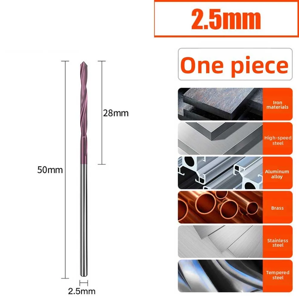 Drill Bit 65° Cobalt Twist Drill Bit 1mm 1.5mm 2mm 2.5mm 3mm 3.5mm 4mm 4.5mm 5mm For Lathes Stainless Steel & Hardened Drilling
Drill Bit 65° Cobalt Twist Drill Bit 1mm 1.5mm 2mm 2.5mm 3mm 3.5mm 4mm 4.5mm 5mm For Lathes Stainless Steel & Hardened Drilling