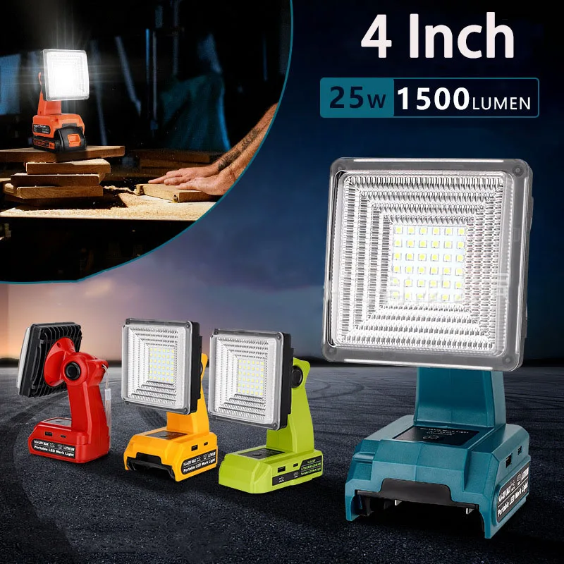Фонарик для прожектора, 4 дюйма, для Makita/Dewalt/Milwaukee/Bosch/Black & Decker/Ryobi, 18 в, li-ion
Фонарик для прожектора, 4 дюйма, для Makita/Dewalt/Milwaukee/Bosch/Black & Decker/Ryobi, 18 в, li-ion
