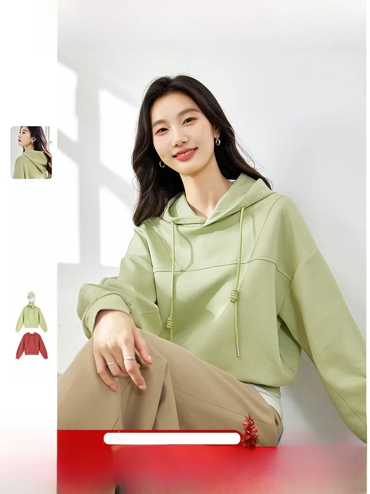 Hooded Sweatirt Women's ort Faionable Autumn Top Slimming Quali Cotton Polyester Spandex Long Sve Stand Fit
Hooded Sweatirt Women's ort Faionable Autumn Top Slimming Quali Cotton Polyester Spandex Long Sve Stand Fit