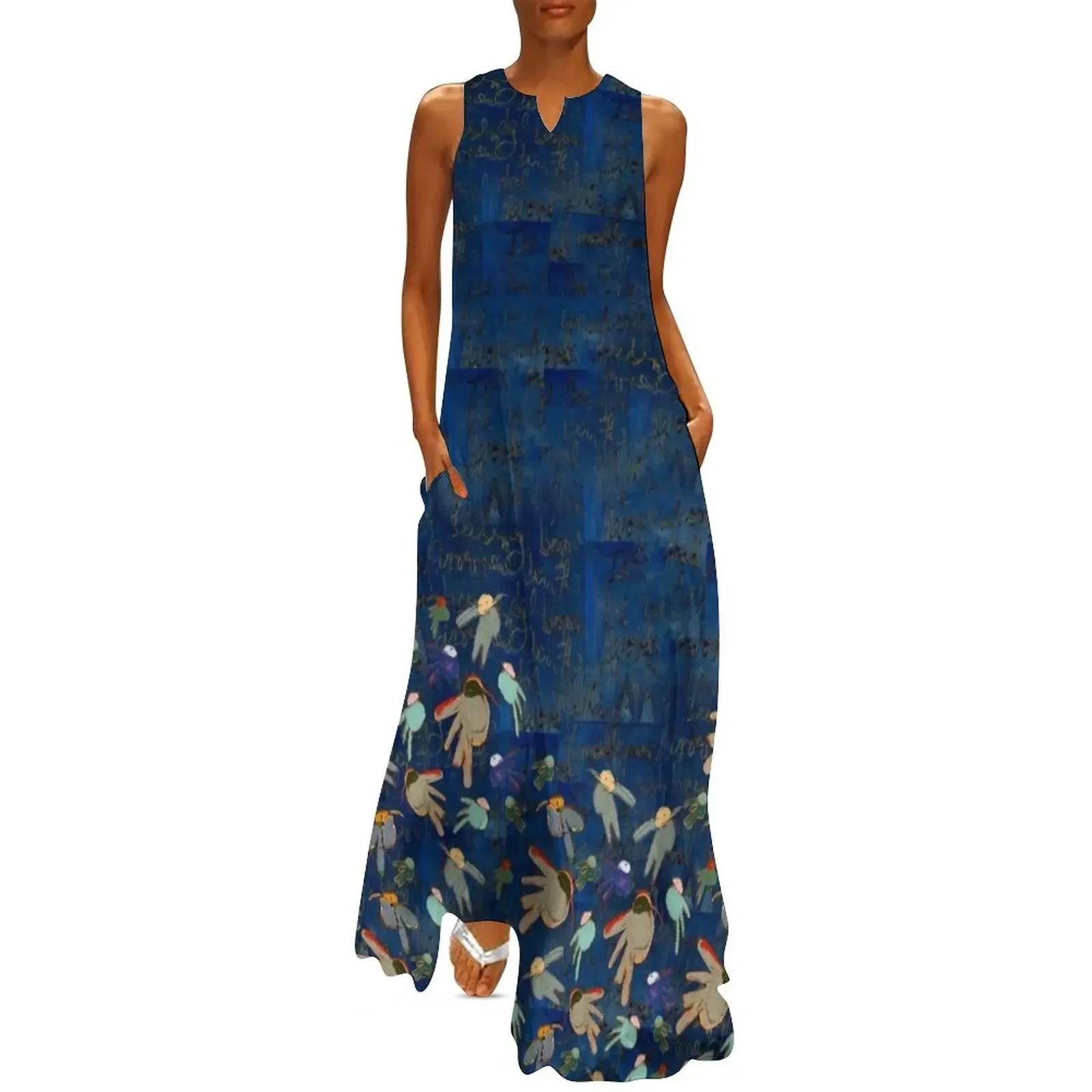 Sea of Birds - Midnight Long Dress Cocktail of dresses dress women summer 2025 women's dresses luxury Dress 
Sea of Birds - Midnight Long Dress Cocktail of dresses dress women summer 2025 women's dresses luxury Dress
