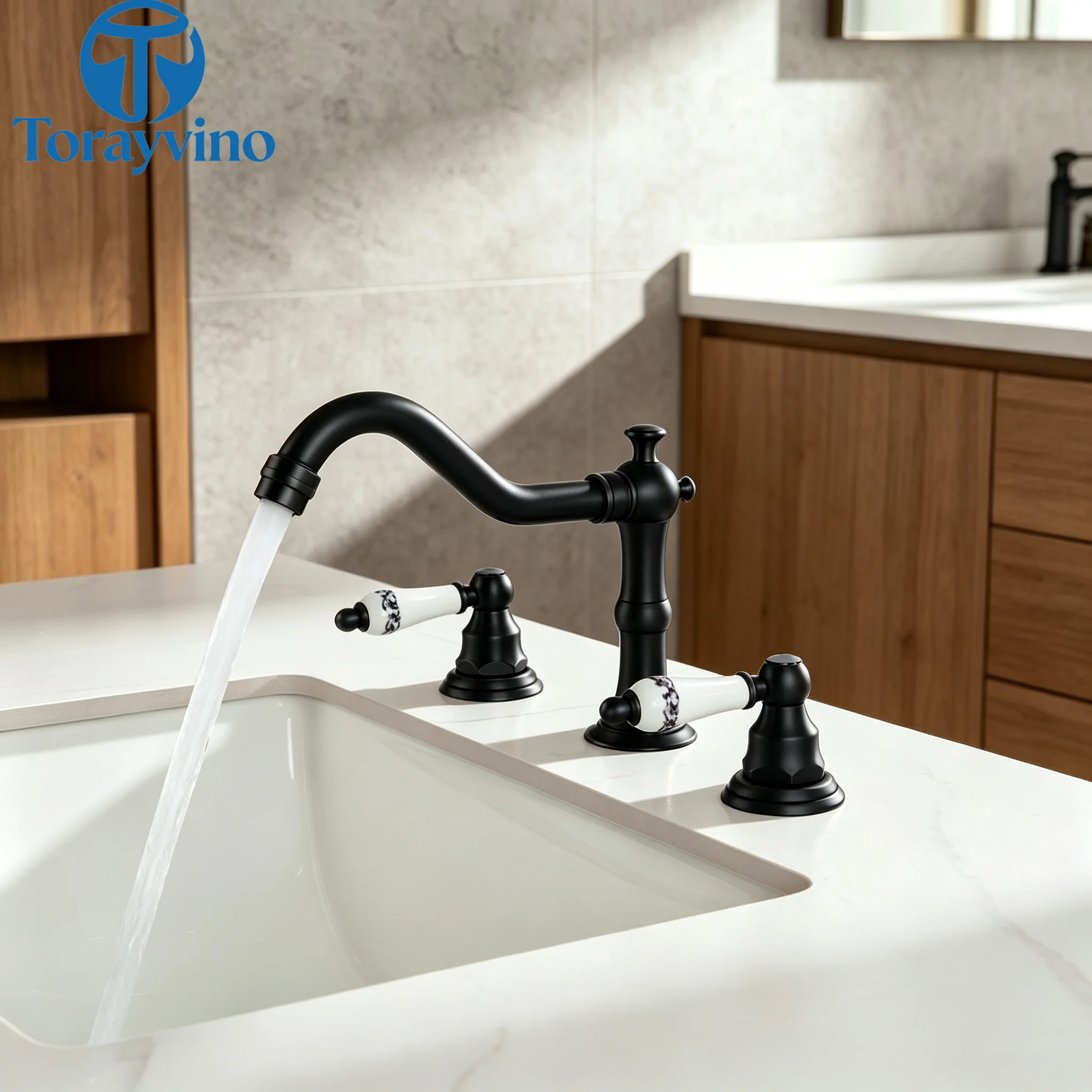 Torayvino Bathroom Black 180 Swivel Spout Sink Faucet Deck Mount Bathtub Faucet Basin Shower Systerm Faucet Set Bath Mixer Tap
Torayvino Bathroom Black 180 Swivel Spout Sink Faucet Deck Mount Bathtub Faucet Basin Shower Systerm Faucet Set Bath Mixer Tap