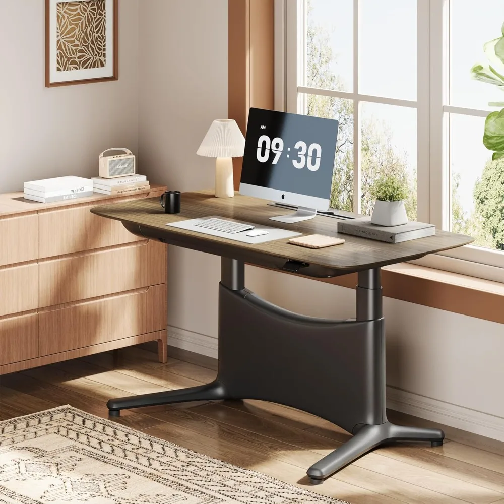Electric Standing Desk 55x28 Inch, Wobble-Free Dual Motor Sit Stand Up Home Office Computer Desk, One Piece, Customized
Electric Standing Desk 55x28 Inch, Wobble-Free Dual Motor Sit Stand Up Home Office Computer Desk, One Piece, Customized