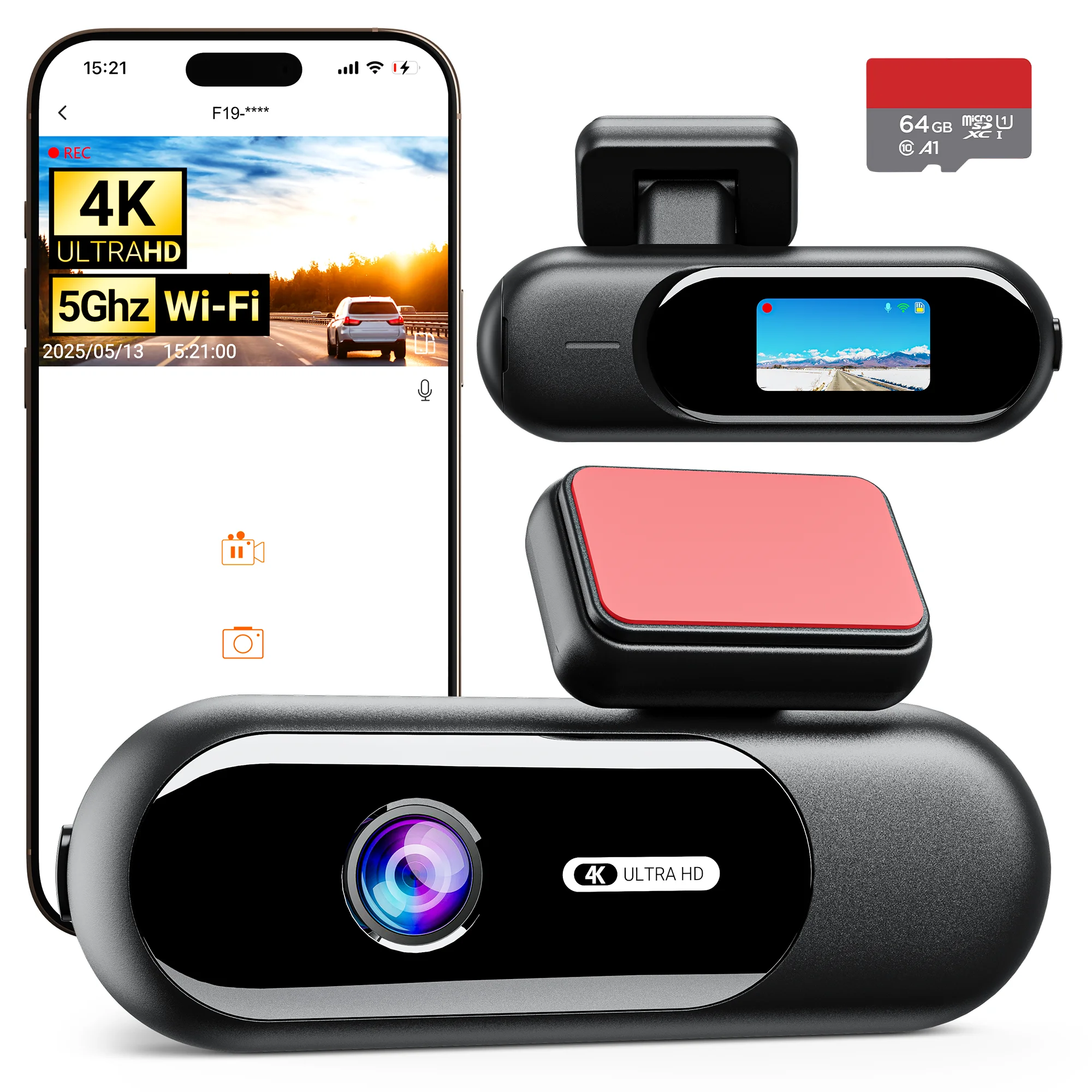 Dash Cam Front and Rear 4K+1080P WiFi, Dual Dash Camera for Cars with App, Dashboard Camera Recorder,24H/7 Parking Monitor
Dash Cam Front and Rear 4K+1080P WiFi, Dual Dash Camera for Cars with App, Dashboard Camera Recorder,24H/7 Parking Monitor