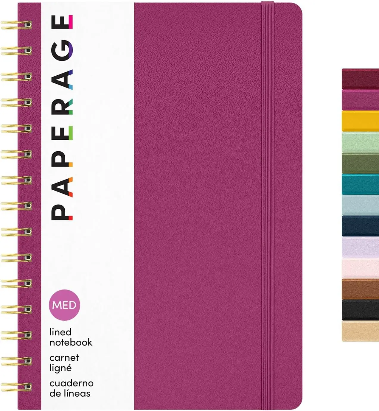Lined Spiral Journal Notebook, Raspberry, 160 Pages, Hardcover, Medium 5.5x8 in, 100 GSM Thick Paper
Lined Spiral Journal Notebook, Raspberry, 160 Pages, Hardcover, Medium 5.5x8 in, 100 GSM Thick Paper