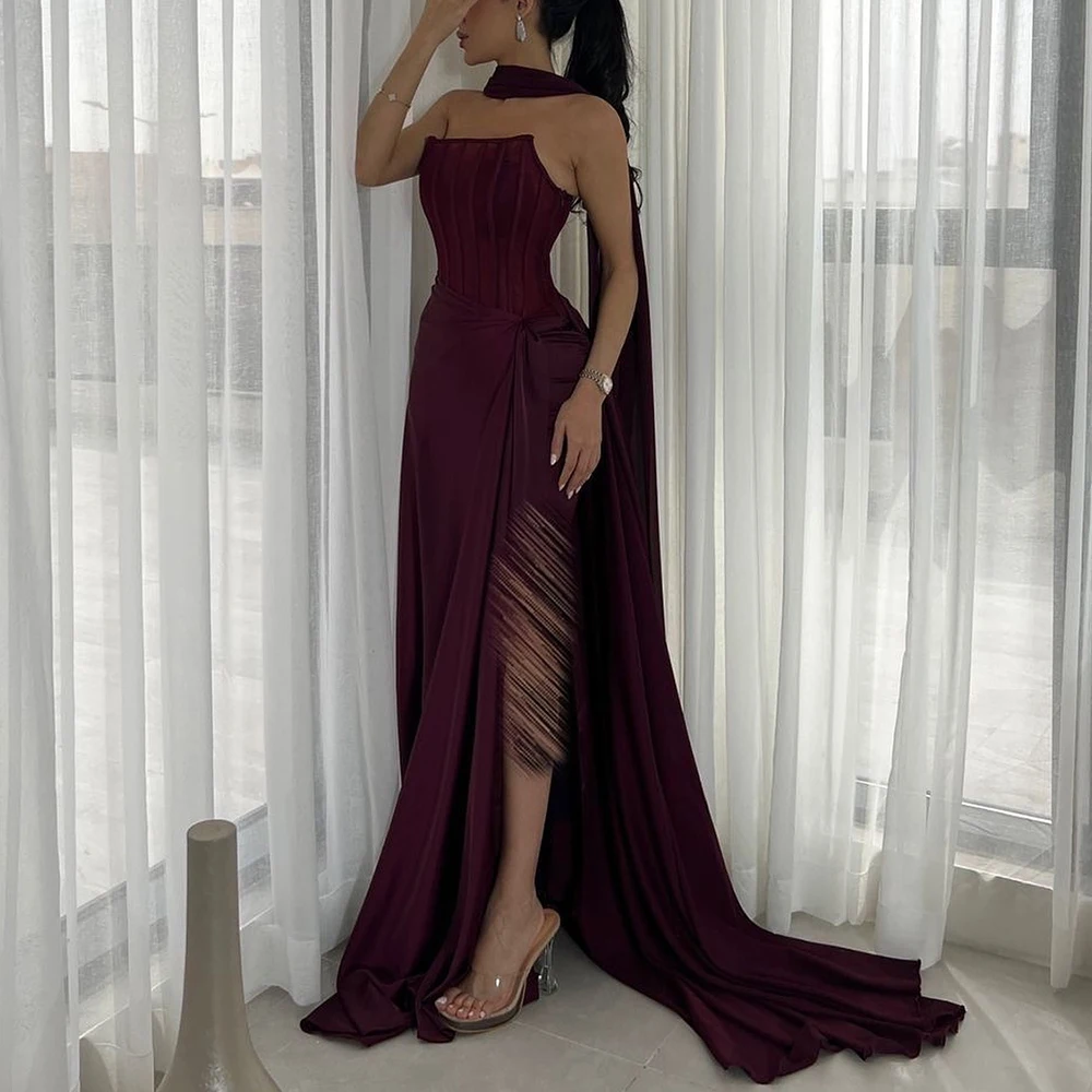 Customized Fashion A-Line Floor Length Strapless Jersey Sleeveless Pleats Evening Dress Classic Photo Color vestidos para mujer
Customized Fashion A-Line Floor Length Strapless Jersey Sleeveless Pleats Evening Dress Classic Photo Color vestidos para mujer