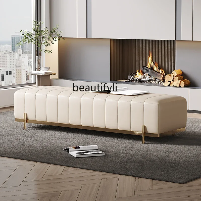 smt03 Light Luxury Bedroom Bed End Stool Top Layer Leather Home Shoe Changing Stool Cloakroom Bedside Stool
smt03 Light Luxury Bedroom Bed End Stool Top Layer Leather Home Shoe Changing Stool Cloakroom Bedside Stool