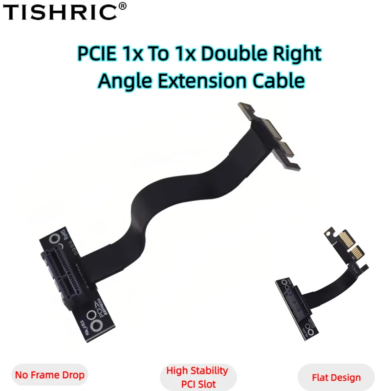 TISHRIC 12cm Full Speed 3.0PCIE X1 Booster Cable Graphics Card Extension Cable Flexible Shielded Extender for GPUs
TISHRIC 12cm Full Speed 3.0PCIE X1 Booster Cable Graphics Card Extension Cable Flexible Shielded Extender for GPUs