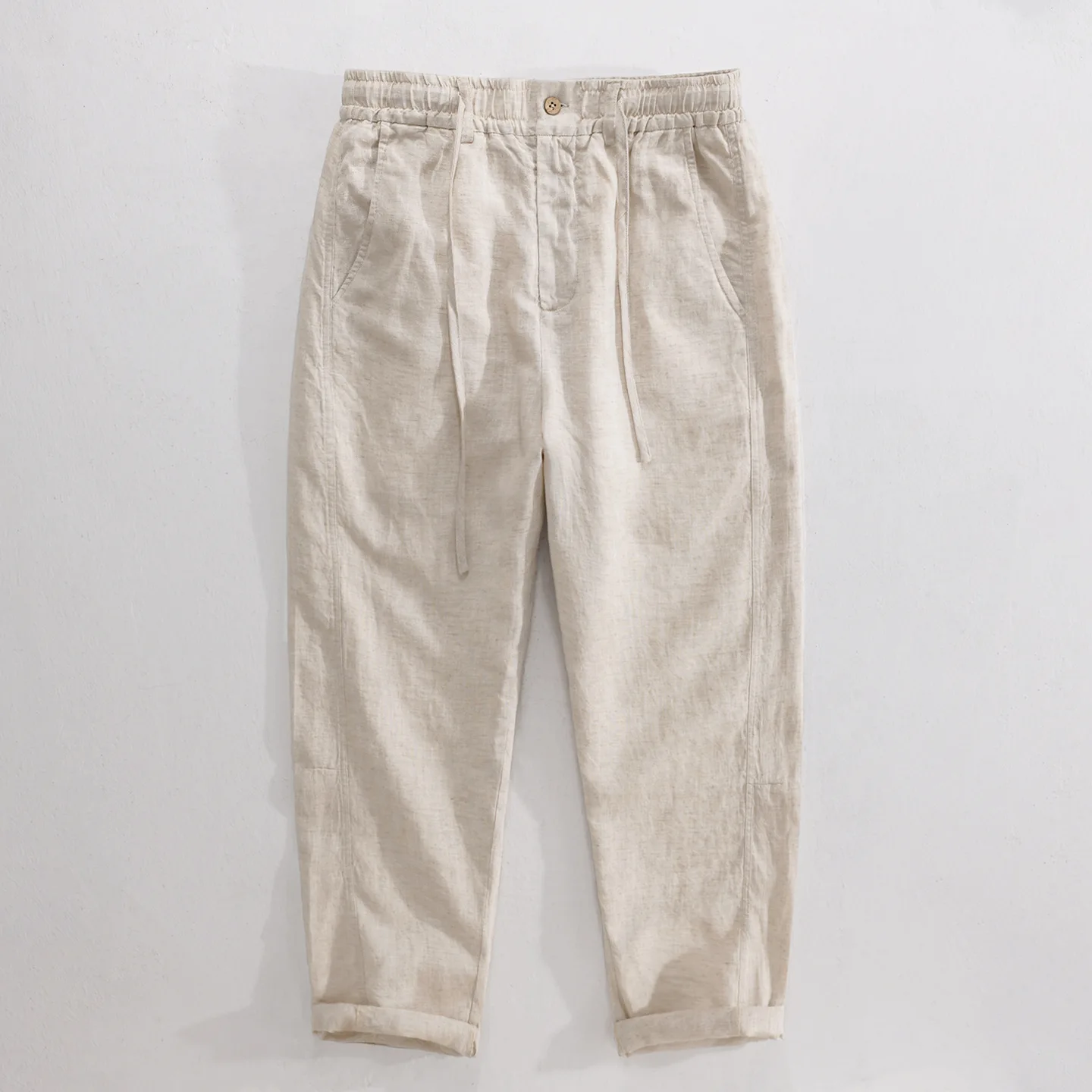 Men's Linen Pants Spring Summer Drawstring Casual Loose Breathable Wide Leg Straight Pants Male Resort Vacation Long Trousers
Men's Linen Pants Spring Summer Drawstring Casual Loose Breathable Wide Leg Straight Pants Male Resort Vacation Long Trousers