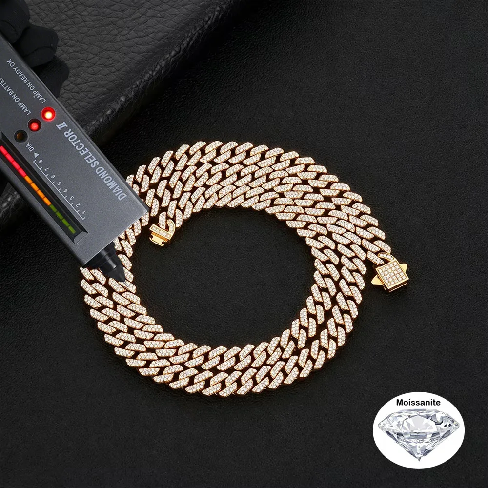 ICEBLING VVS1 Moissanite Iced Out Cuban Link Chain Stainless Steel Hip Hop Men Necklace Bracelet Pass Diamond Tester
ICEBLING VVS1 Moissanite Iced Out Cuban Link Chain Stainless Steel Hip Hop Men Necklace Bracelet Pass Diamond Tester