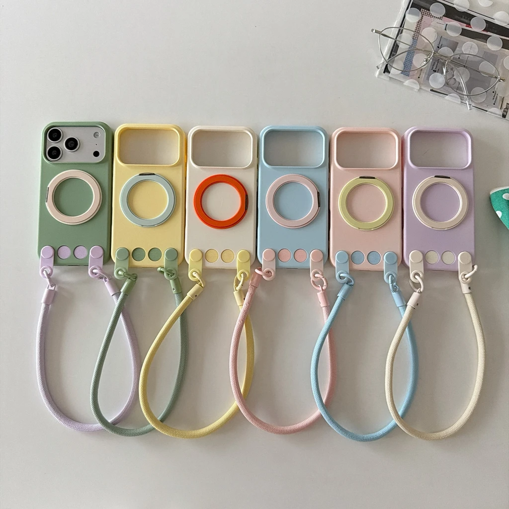 Simple Silicone 6 Colors 360° Rotatable Holder Adjustable Long Crossbody Woven Strap Phone Cover Case for iPhone 17 16 15 ProMax
Simple Silicone 6 Colors 360° Rotatable Holder Adjustable Long Crossbody Woven Strap Phone Cover Case for iPhone 17 16 15 ProMax