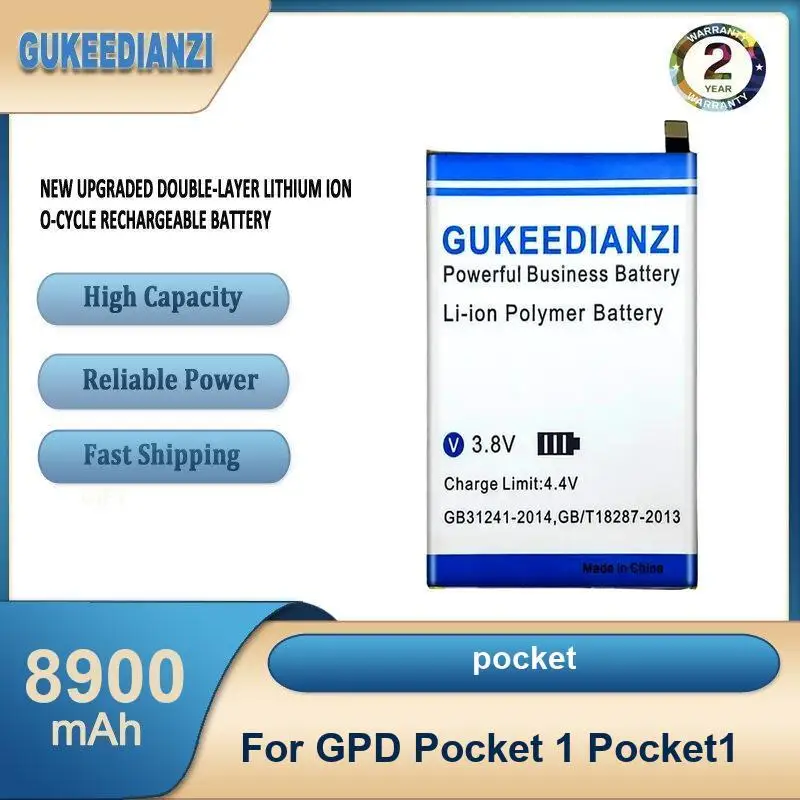 Battery For GPD WIN 1 Max 2 XD 3 4 AEC555779-3S1P Mini MicroPC Handheld Gaming Laptop GamePad Tablet 6438132-2S Pocket P3 P2
Battery For GPD WIN 1 Max 2 XD 3 4 AEC555779-3S1P Mini MicroPC Handheld Gaming Laptop GamePad Tablet 6438132-2S Pocket P3 P2