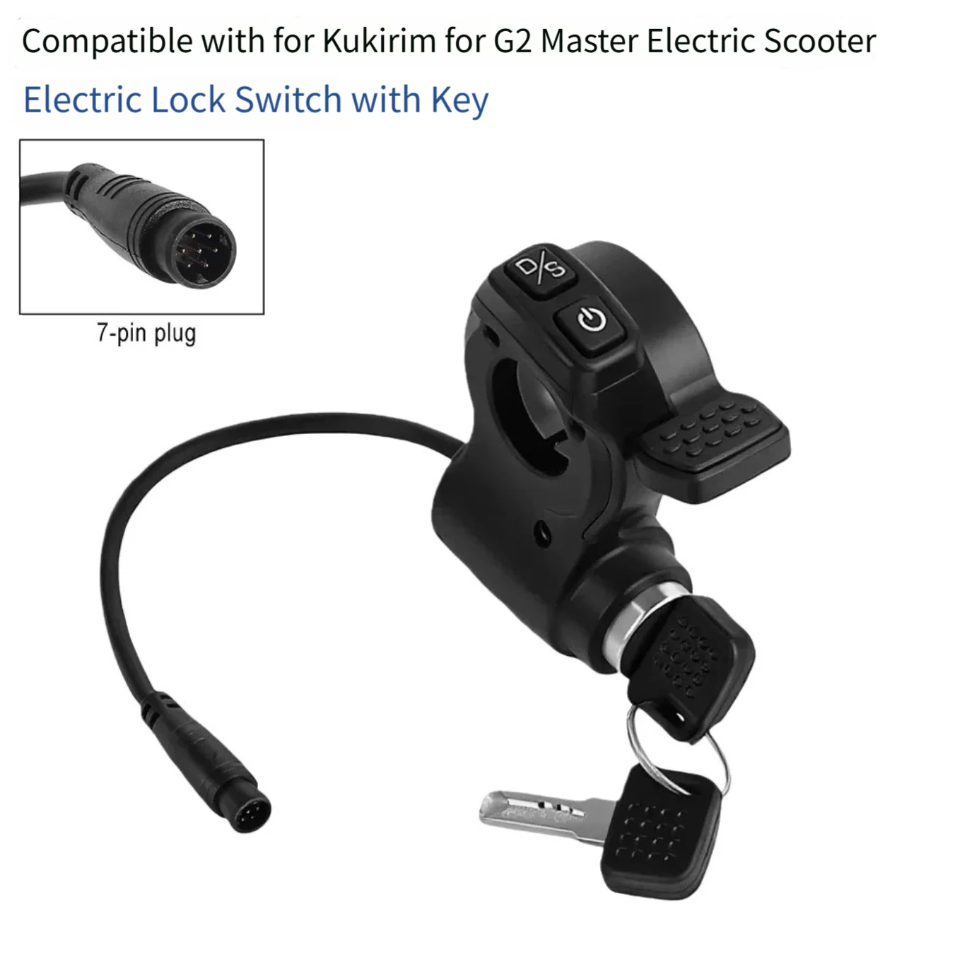 FOR KUKIRIN FOR G2MASTER Handlebar Throttle Accerrator Switch With Lock Key Electric Scooter Speed Accelerator 7-pin Connector
FOR KUKIRIN FOR G2MASTER Handlebar Throttle Accerrator Switch With Lock Key Electric Scooter Speed Accelerator 7-pin Connector